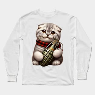 Cat and Grenade Long Sleeve T-Shirt